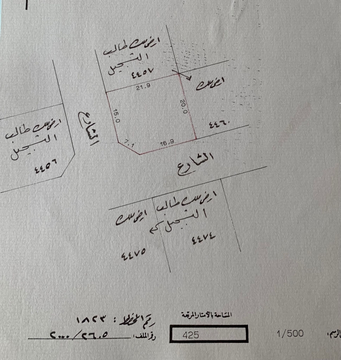  أرض للـبيع في توبلي - 416